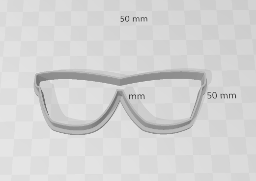 Glasses cookie cutter