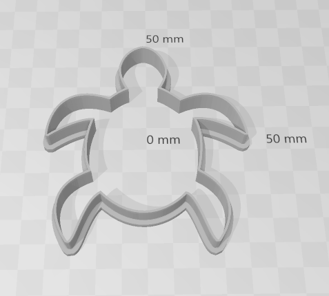 Turtle cookie cutter 02cm - 10cm