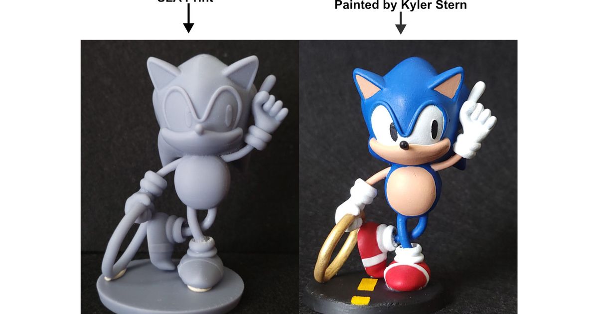 Sonic - Classic by reddadsteve, Download free STL model