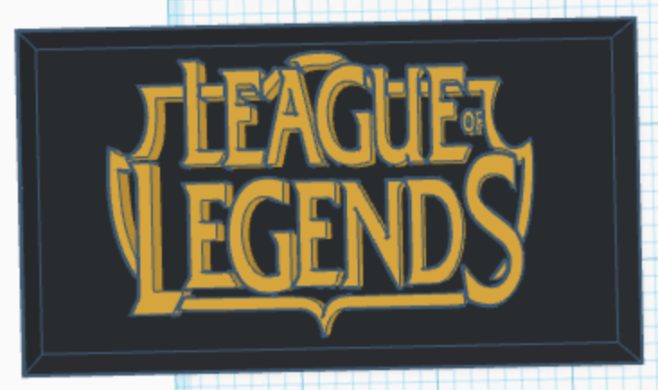 League of Legends gaming plaque