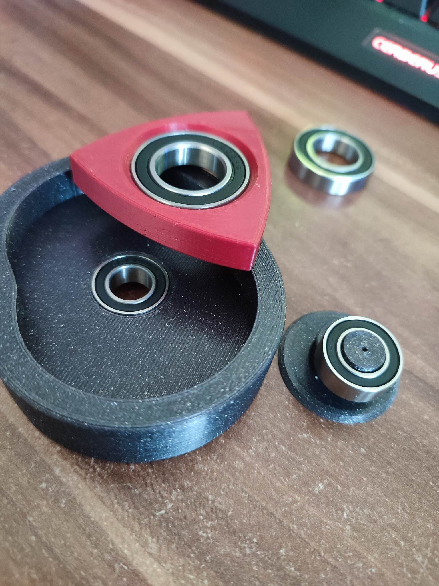 Wankel rotary fidget spinner toy - bearings