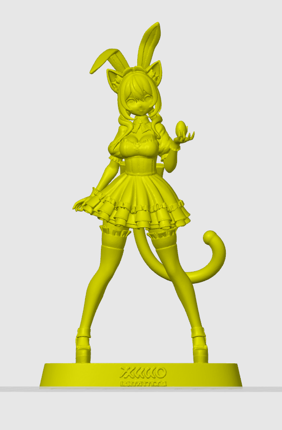 Anime cat-girl figurine 21