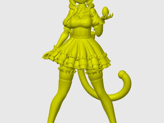 Anime cat-girl figurine 21