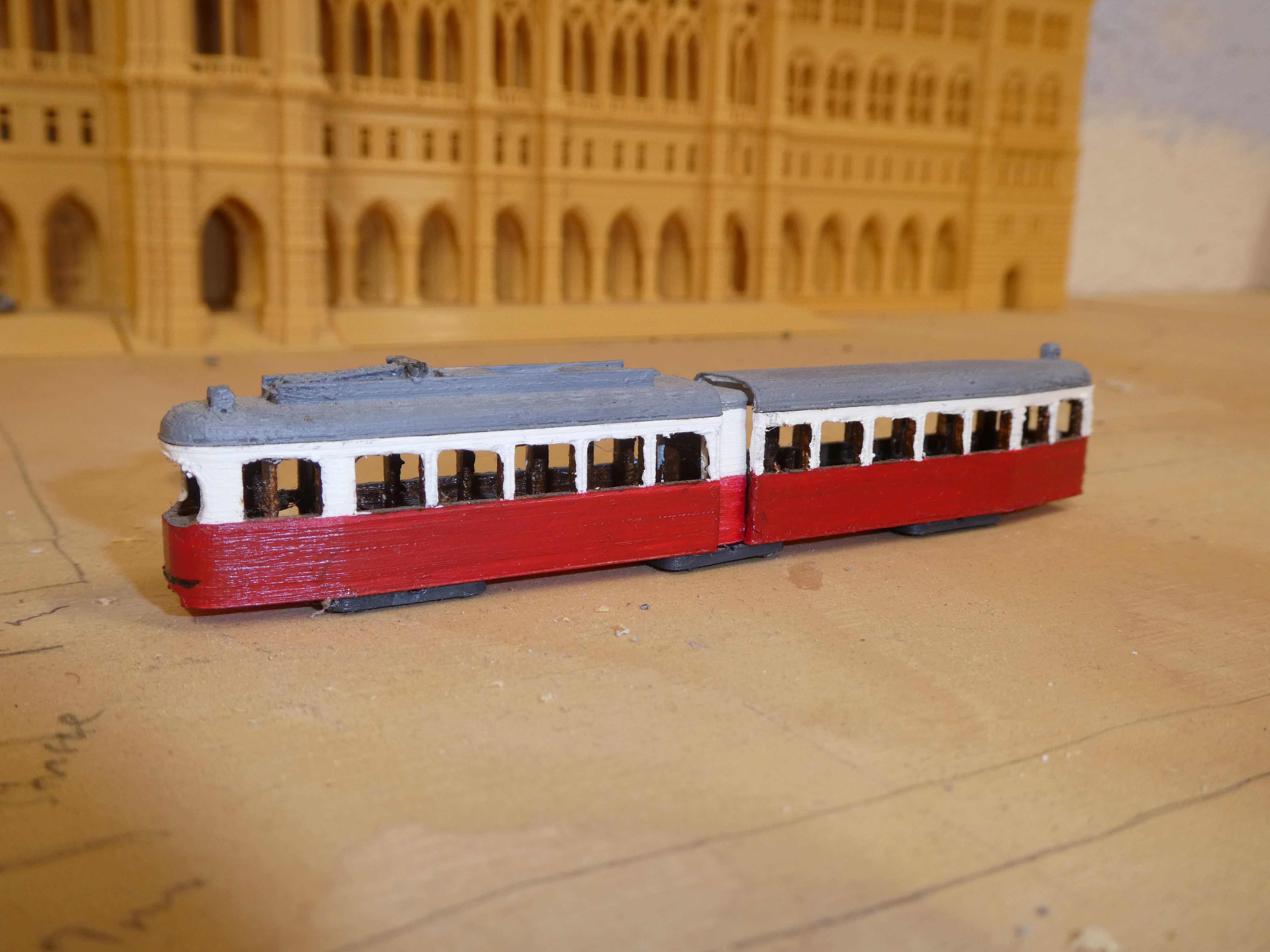 Wiener Linien E1 Tram – Spur N (1:160) / Vienna E1 Tram – N Scale (1:160)