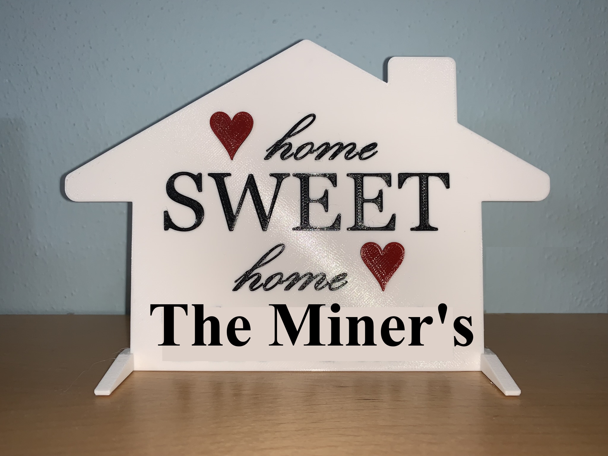 Customizable Home Sweet Home Sign by Teraflop | Download free STL model ...