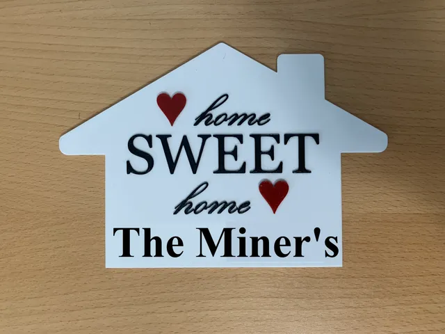 Customizable Home Sweet Home Sign