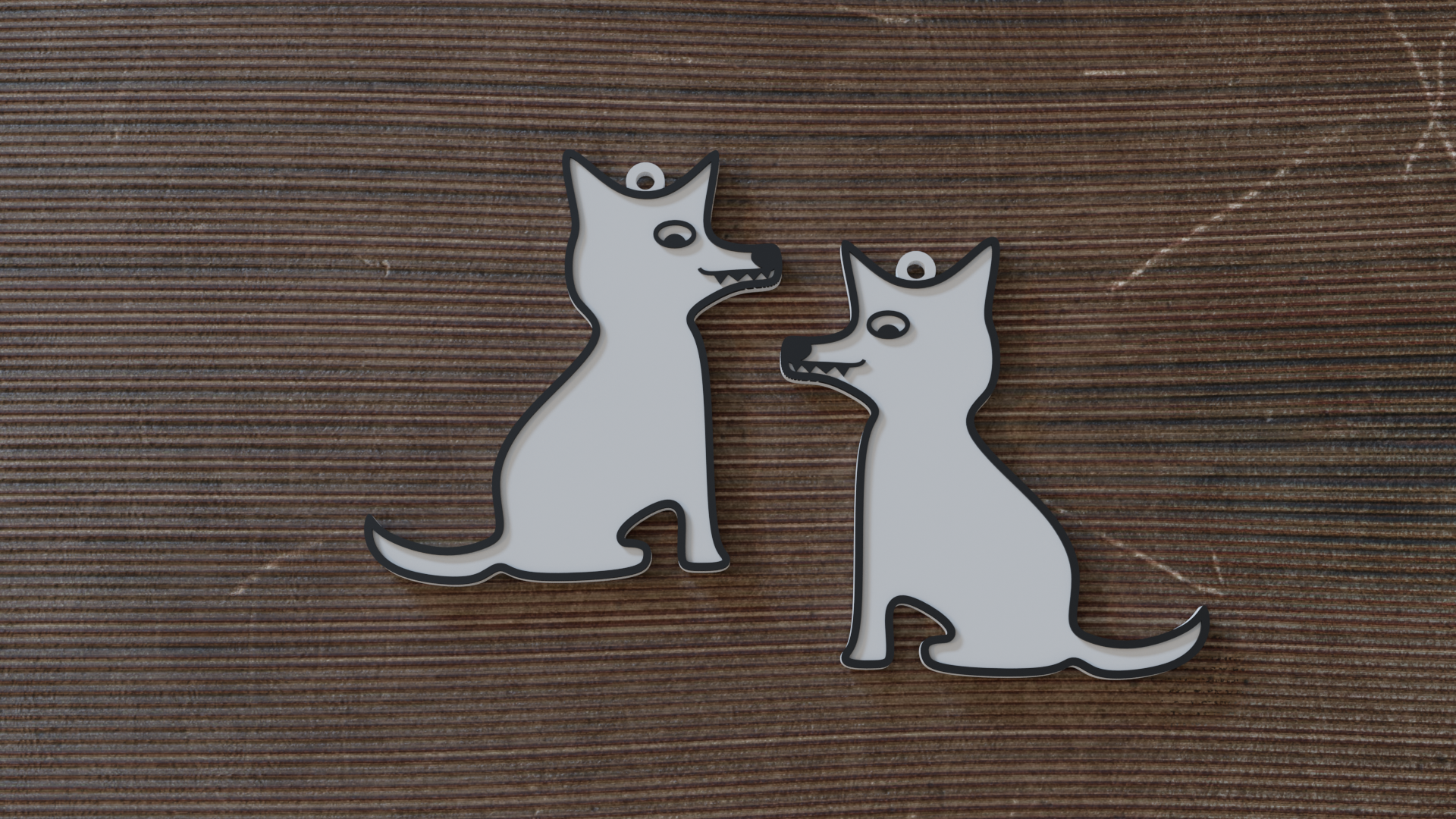 Cartoon Dog Earrings (no MMU)