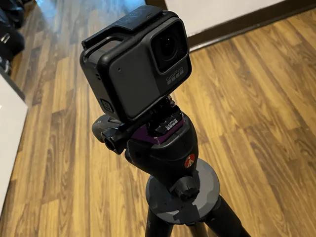 GoPro adaptor for Manfrotto tripod