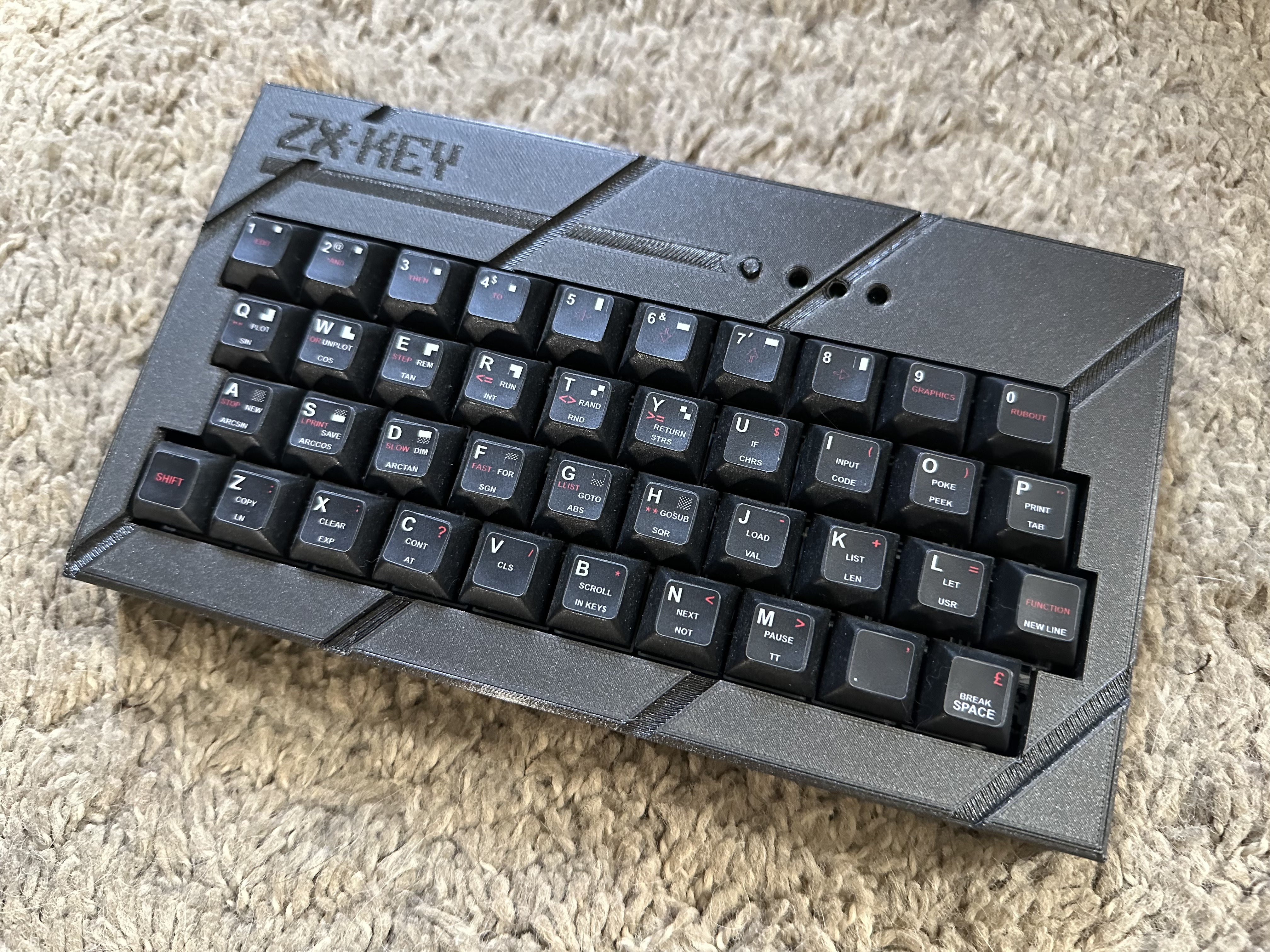 ZX-Key Case for ZX81 Keyboard Addon by Robeena Shepherd 