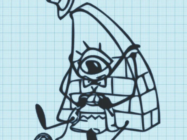 BILL CYPHER - KNITTING - GRAVITY FALLS - WALL ART