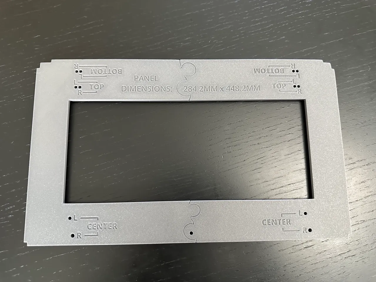 Bambu P1P minimal enclosure side panel drill template by