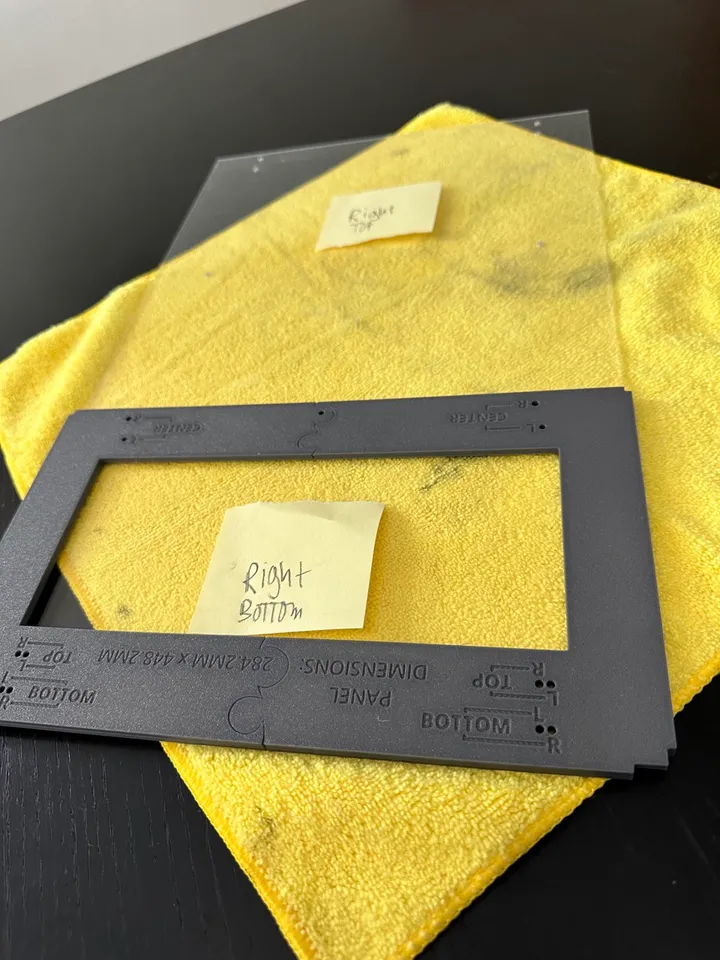 Bambu P1P minimal enclosure side panel drill template by