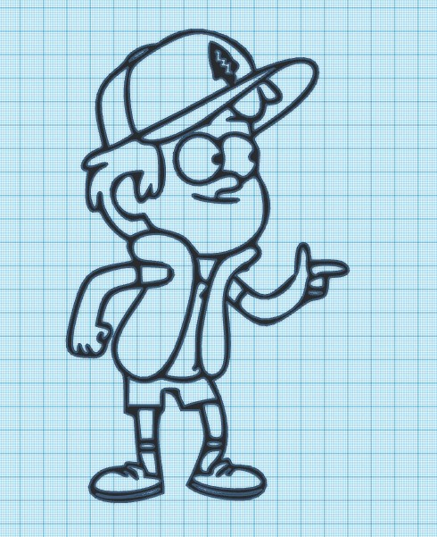 MAX - POINT - GRAVITY FALLS - WALL ART