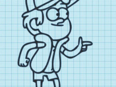 MAX - POINT - GRAVITY FALLS - WALL ART