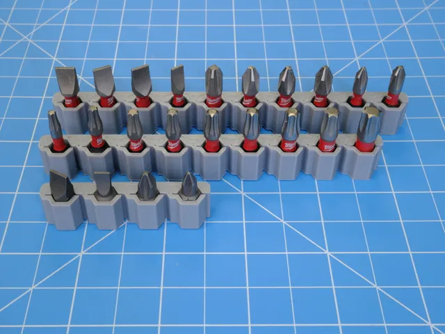 Slim Hex Bit Holder (Parametric)