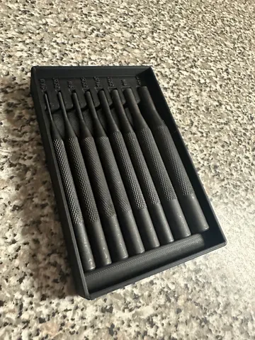 Harbor Freight 8 Pin Punch Set Tray