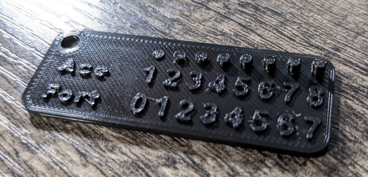 Chicago Ace & Fort/GEM Lock Tubular Decoder Keychain