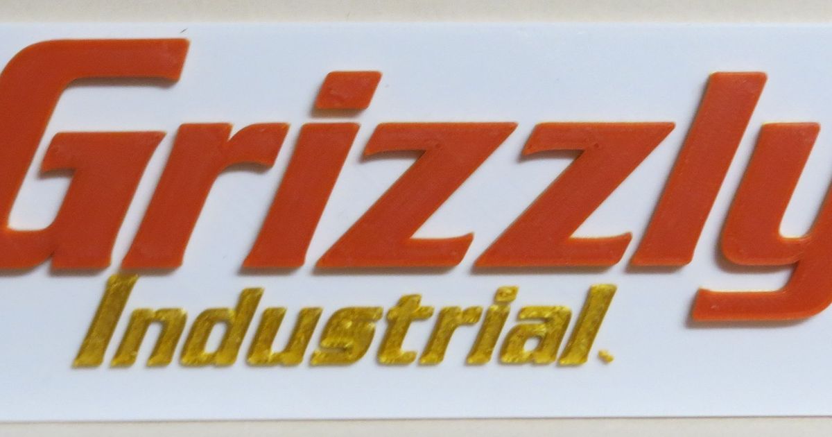 Grizzly Industrial Logo by YumanBeing Download free STL model