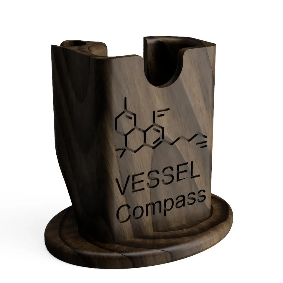 Vessel Compass Vape Battery Stand by DJEuthyphro | Download free STL model 
