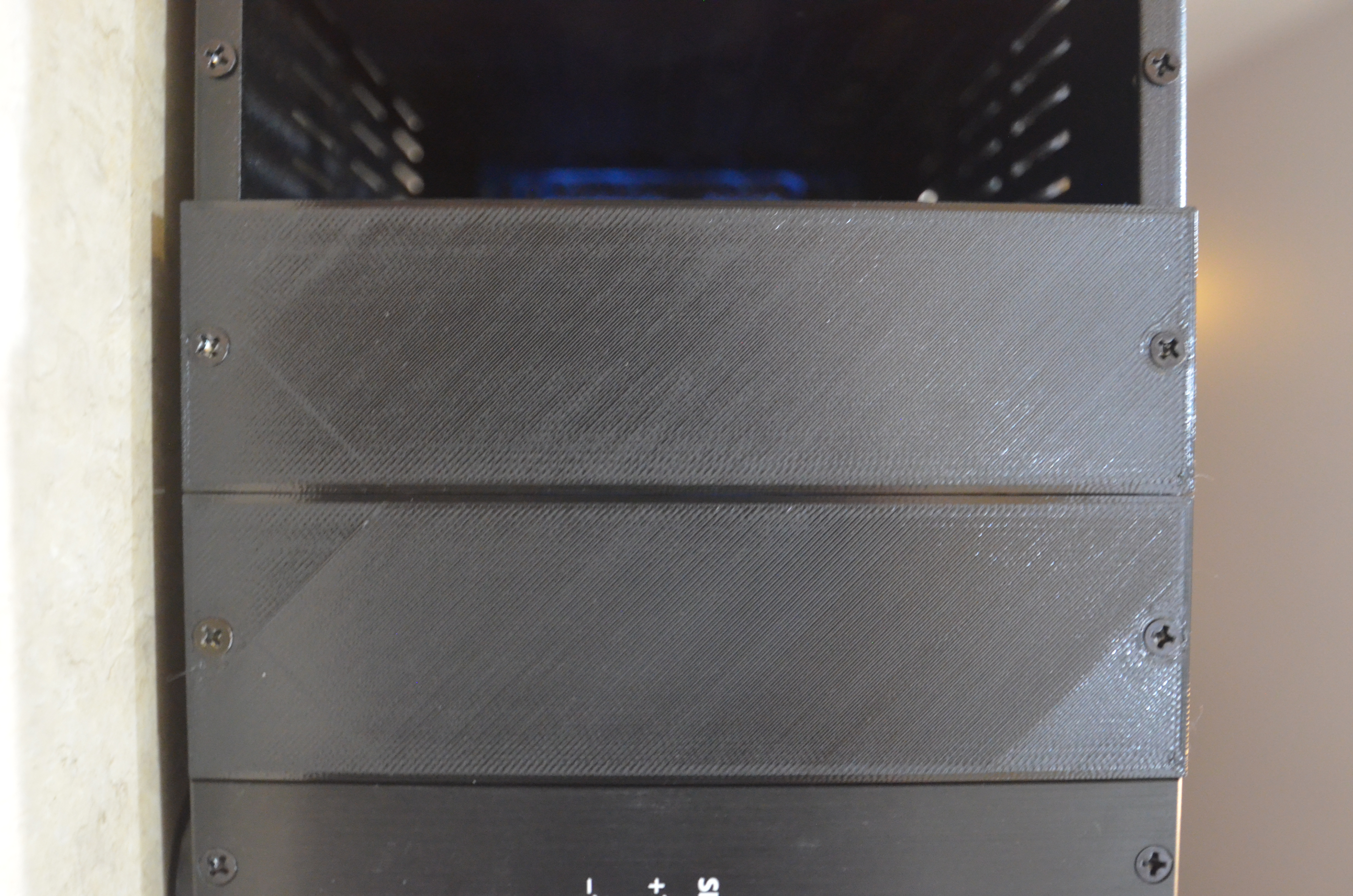 500 Series audio rack - 1U blank plate