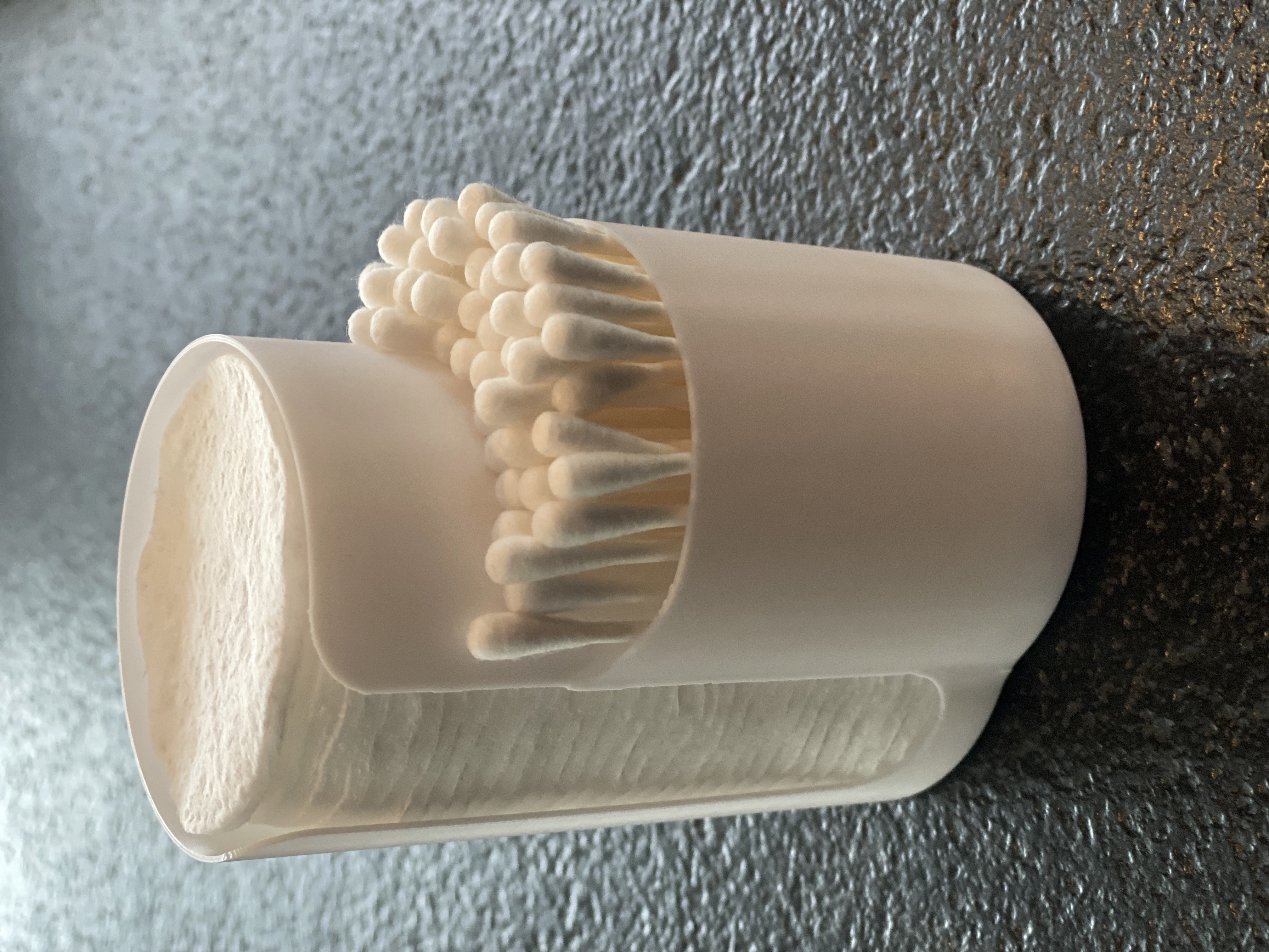 Cotton pad and tips holder Uno 3D model thumbnail