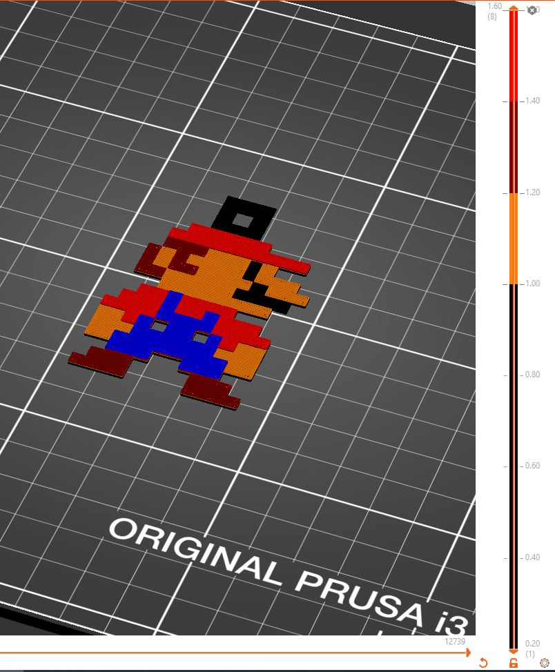 Miniatura 2 do modelo 3D Super Mario 8bit Keychain