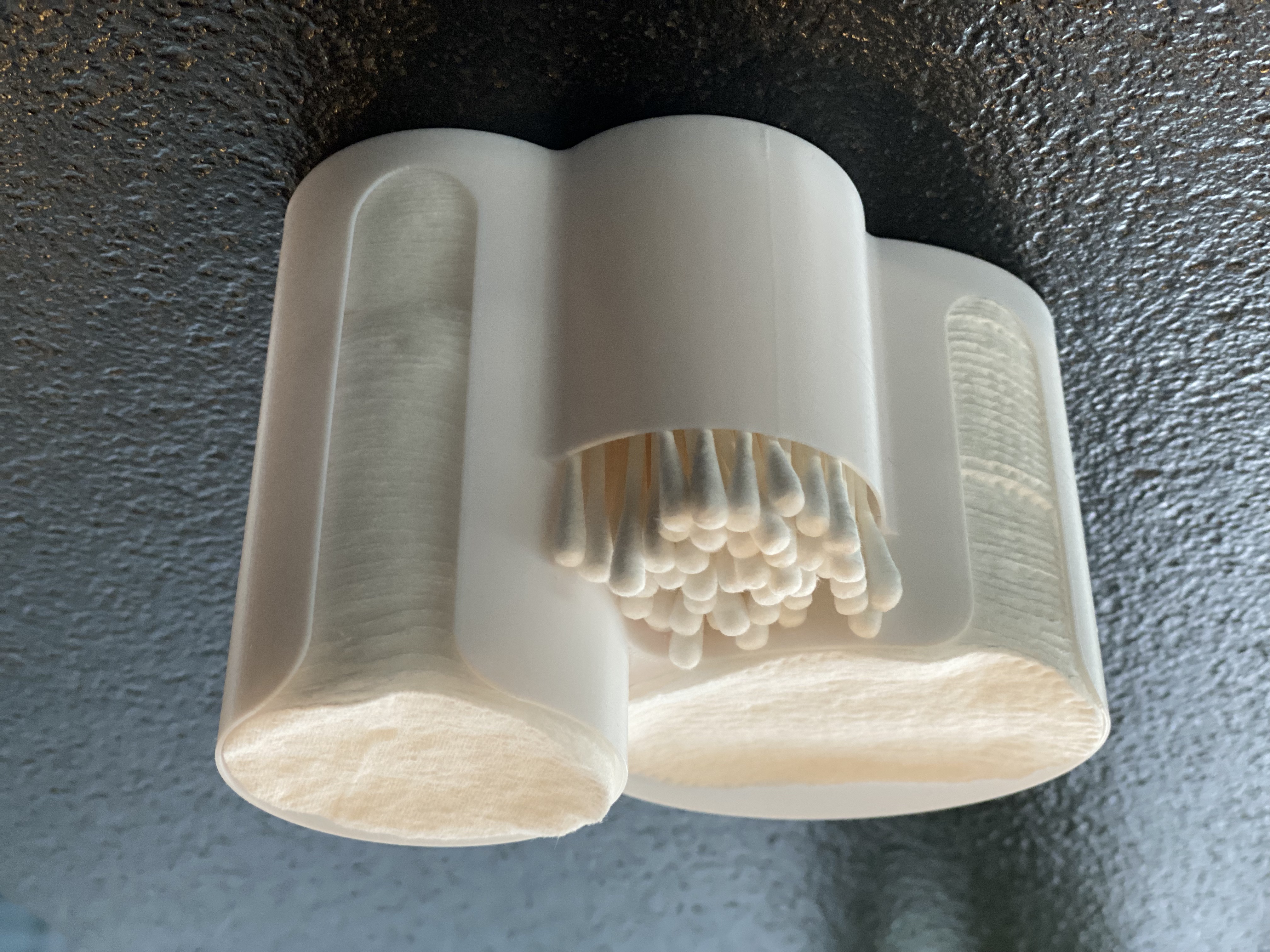 Cotton pad and tips holder Duo 3D model thumbnail