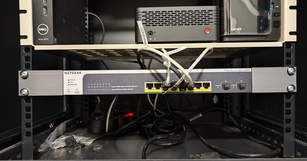 Rackmount for Netgear Prosafe GS510TPP Switch for Rack 19