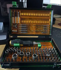 Rugged screwdriver bit box