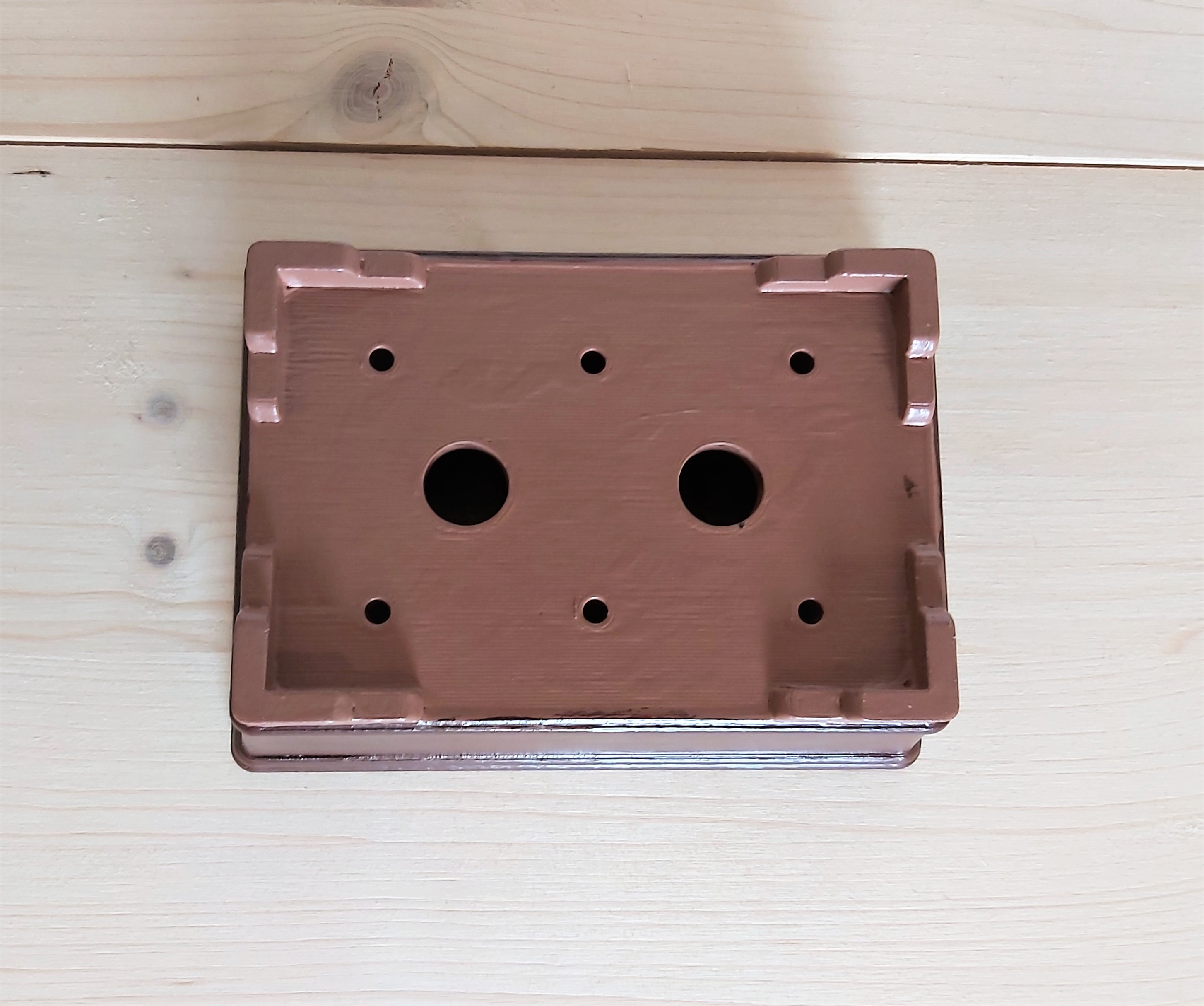 Miniatura 4 do modelo 3D Bonsai pot 02 rectangular (shohin)