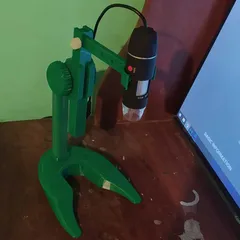 Fully printable usb microscope stand