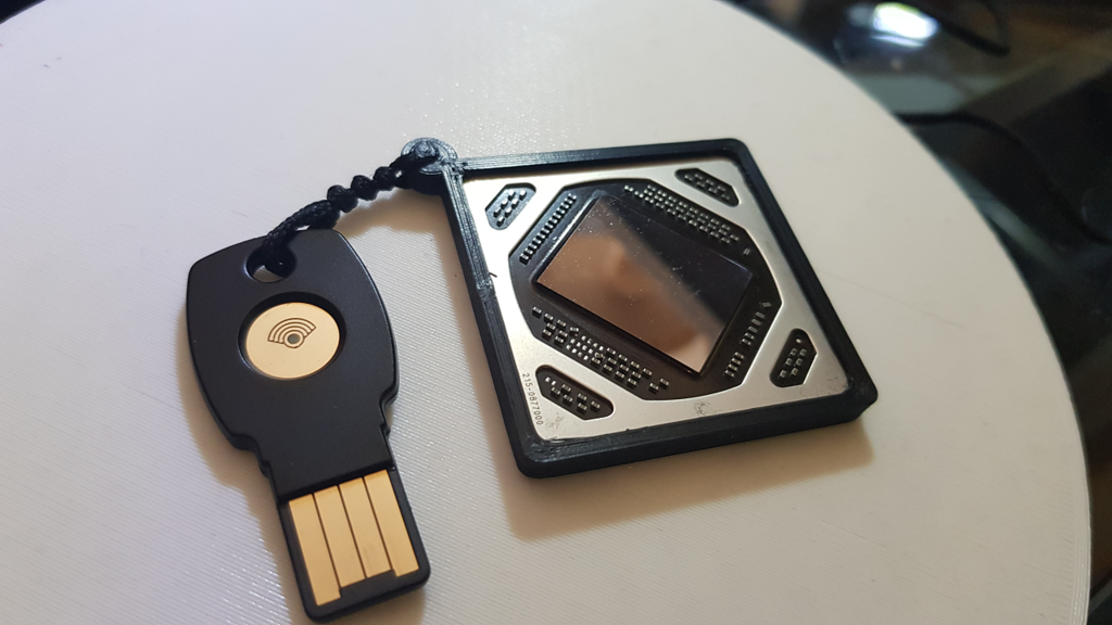 Keychain GPU chip 40mm