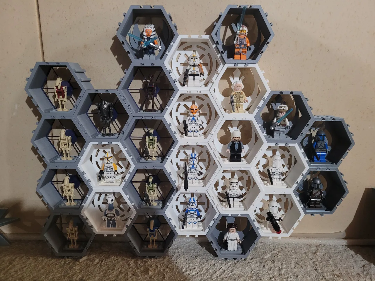 Lego star best sale wars minifigure display