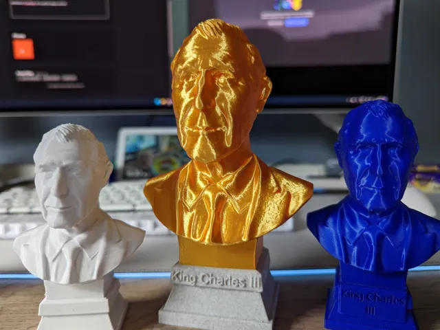 King Charles III bust