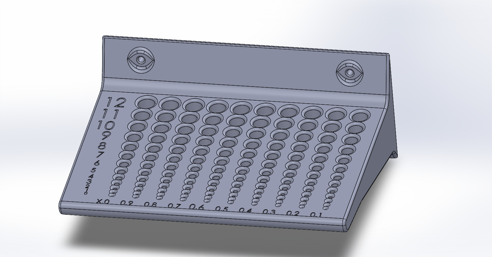 Bohrer Wandhalter mit 0,1 mm Abstufung