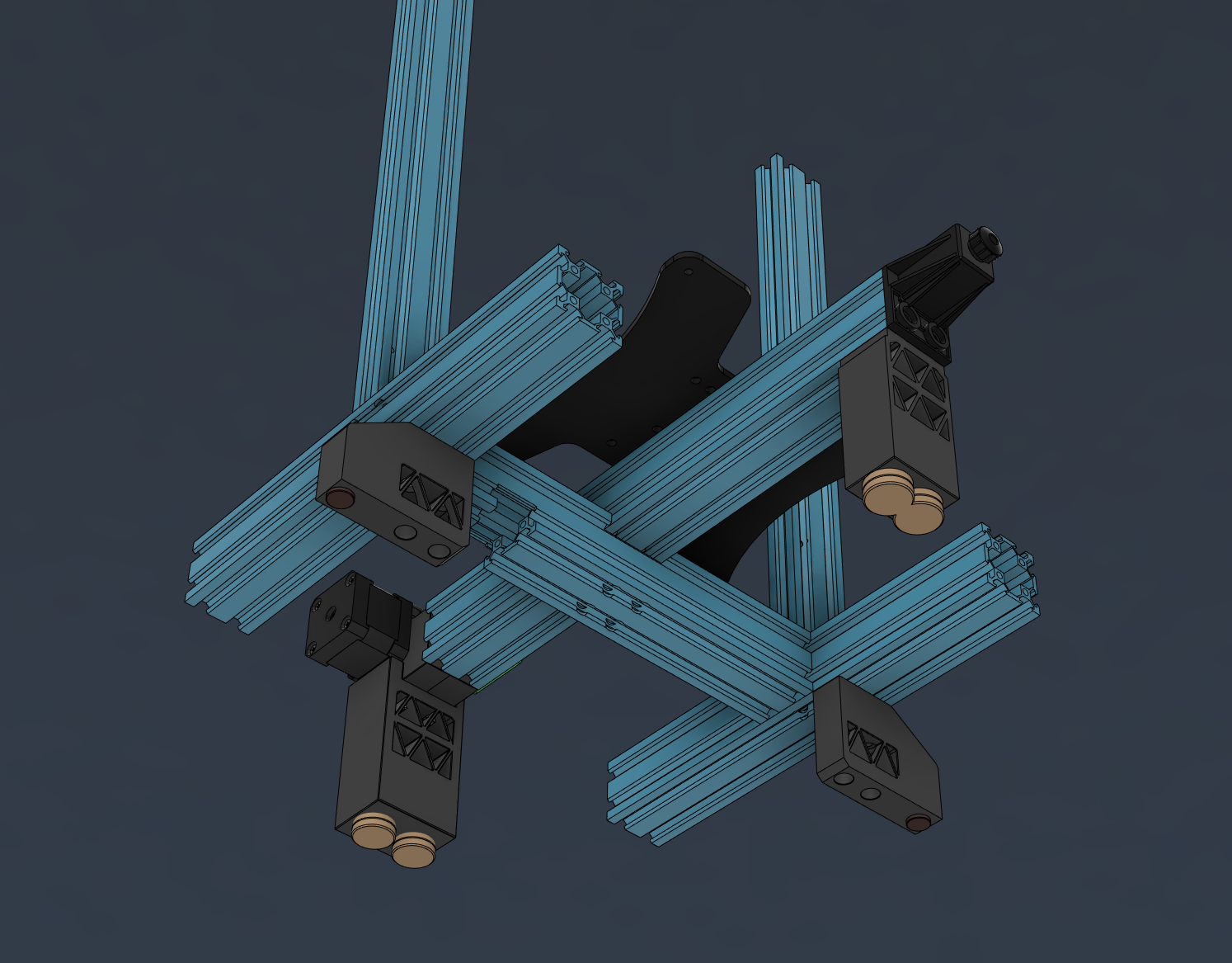 Ender Cross Support Feet (Alpha) - Ender 3 V2, Neo by LH | Download