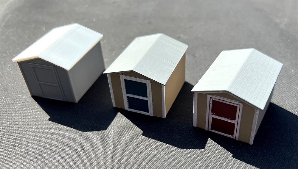 HO Scale Model Railroad Garden Shed