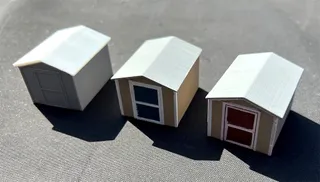 HO Scale Model Railroad Garden Shed