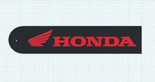 Honda Logo - Wing Logo Keychain by JonBoyJones | Download free STL 