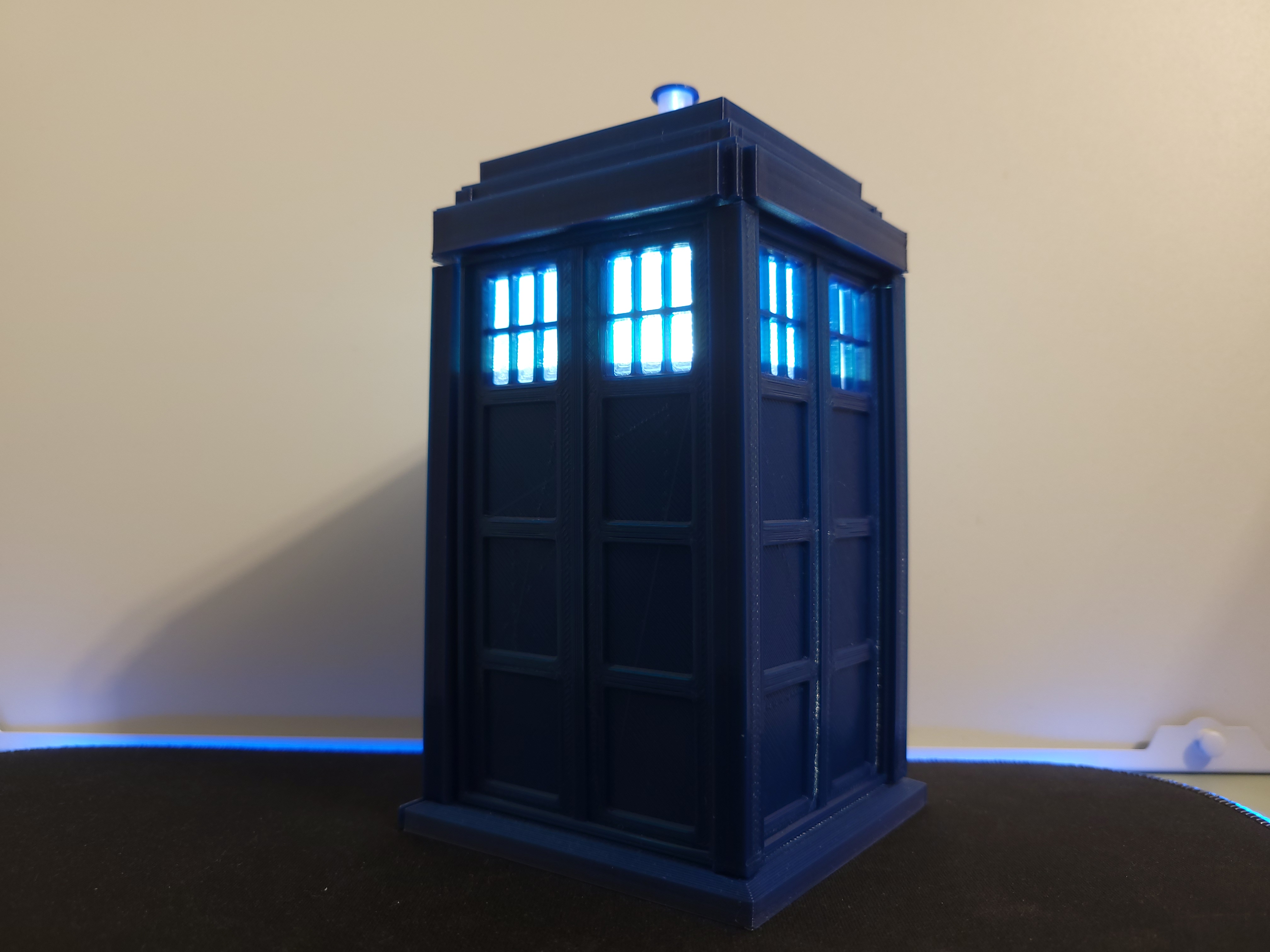 Tardis storage box with light