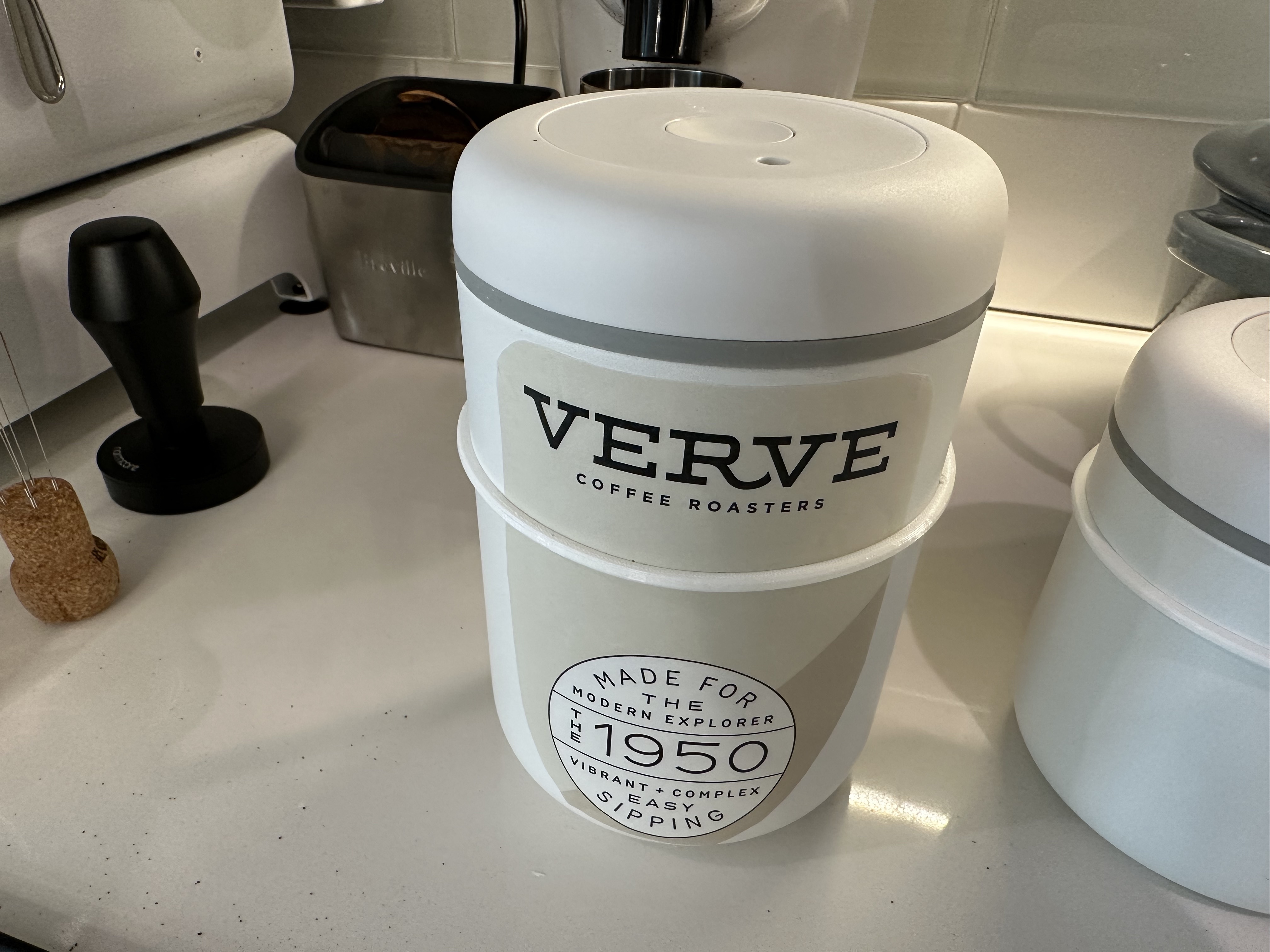 Label band for Fellow Atmos coffee storage