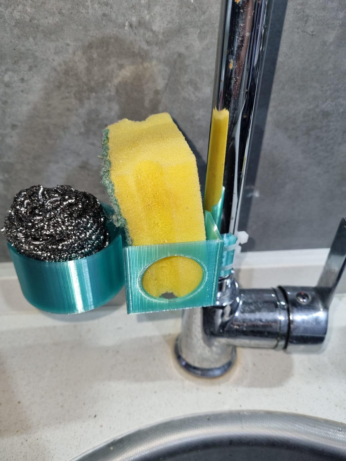 Sponge and steel wool holder by LiquidOxider Download free STL model