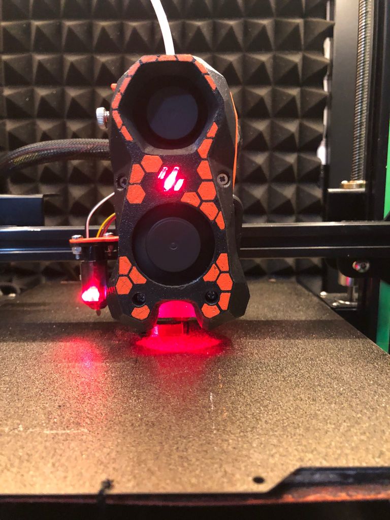 Anet E10/E12 MK8 StealthBurner HexFace with BLtouch