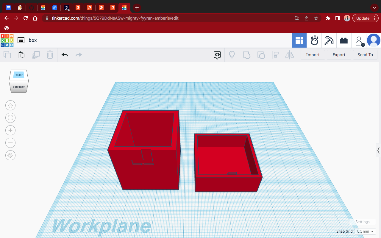 Box with lid by penguin891 | Download free STL model | Printables.com