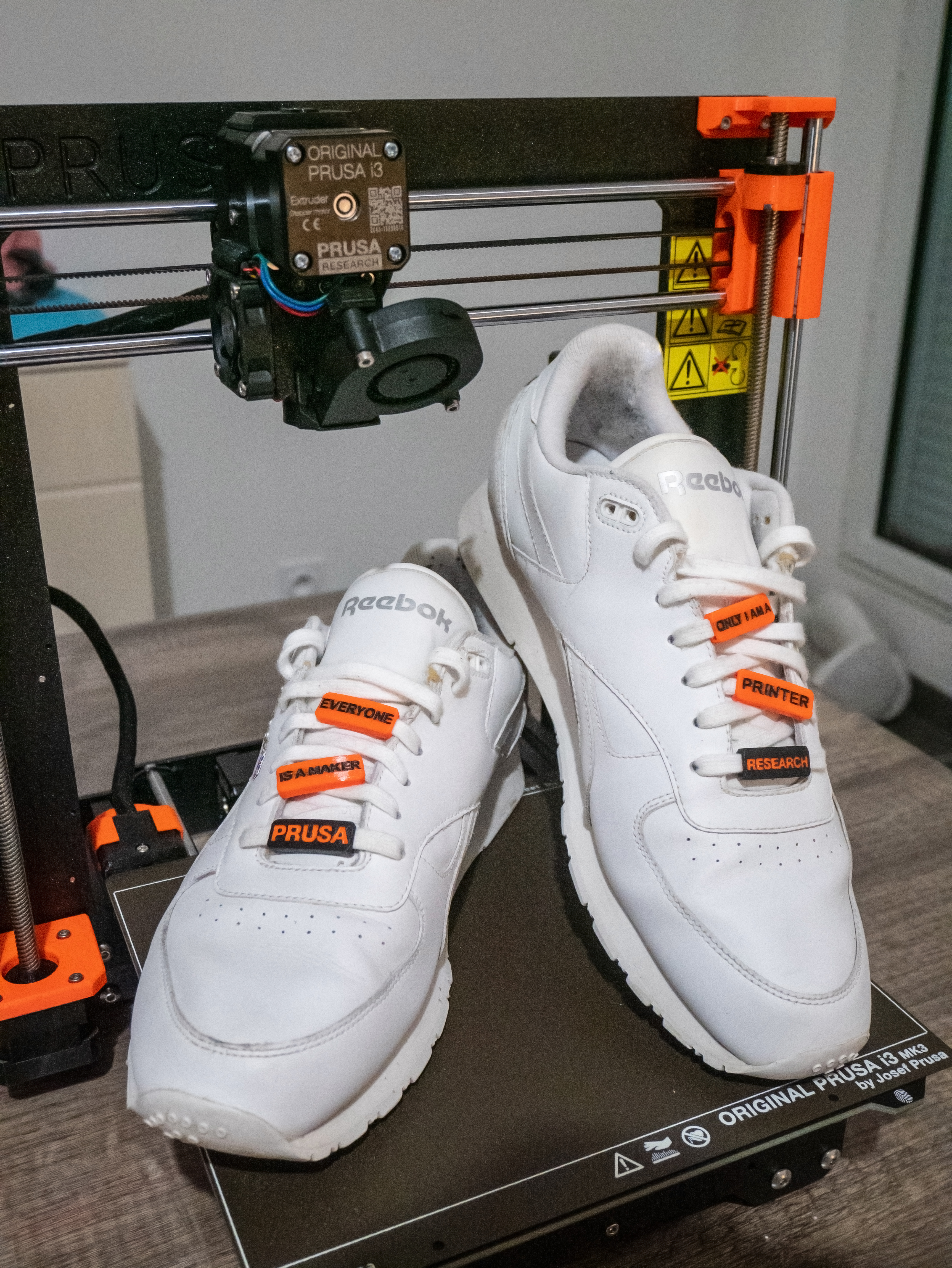 Decorative Prusa catchphrase lock laces