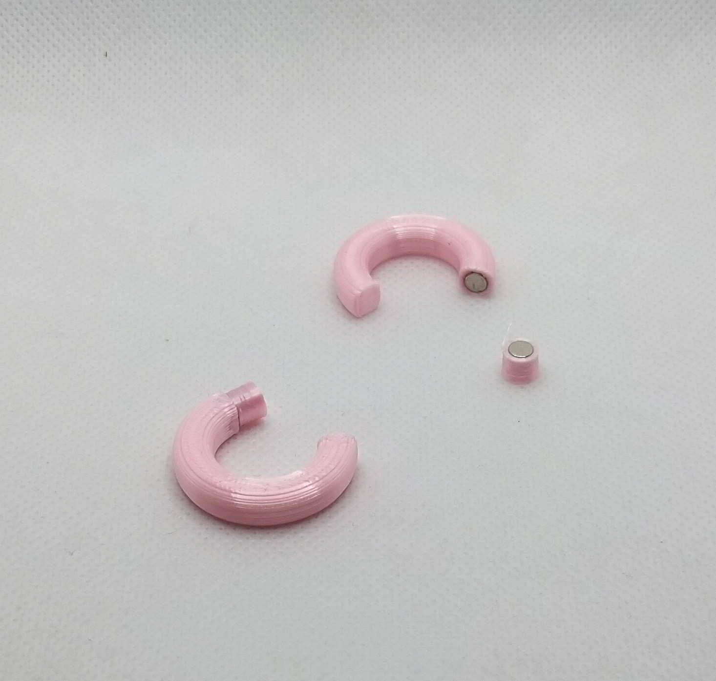Magnetic hoop earrings
