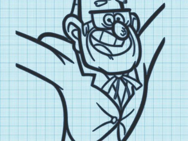 STAN -  GRAVITY  FALLS - WALL ART