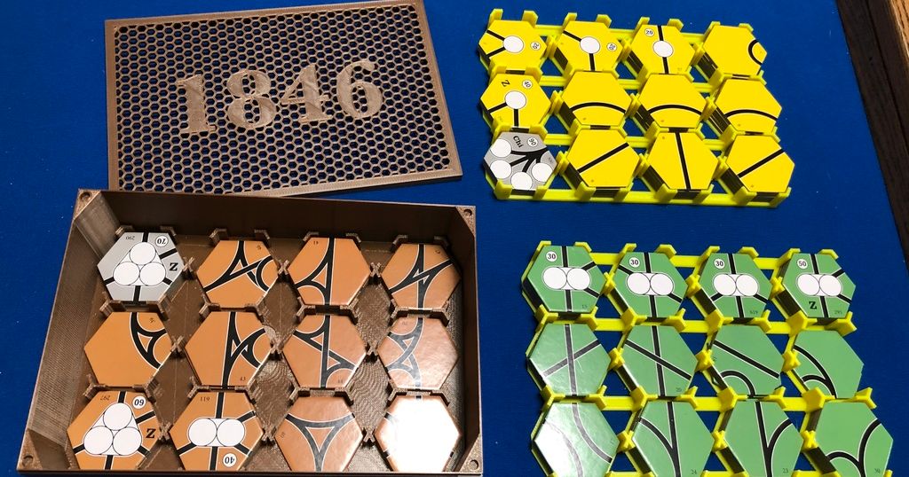 1846 Board Game (GMT) Storage by HazMatt Download free STL model