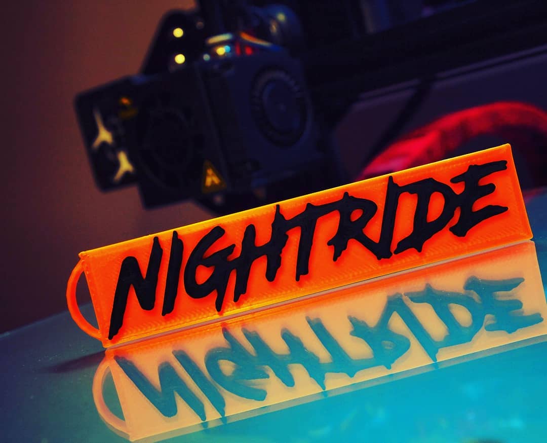 Nightride Keychain by szymon10189 Download free STL model