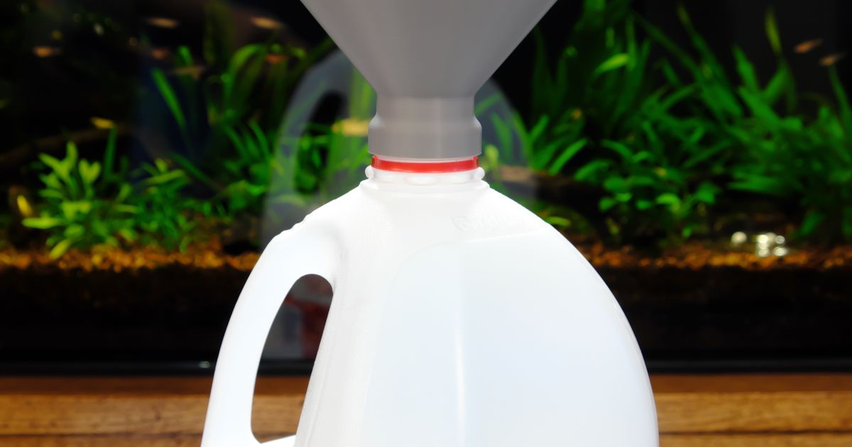 Water Jug Funnel by Flying Gyroscope Download free STL model